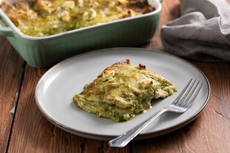 Lasagnes pesto et ricotta