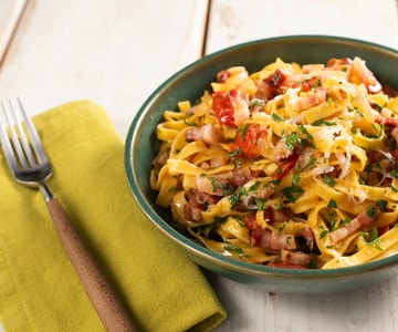 Pâtes à la pancetta