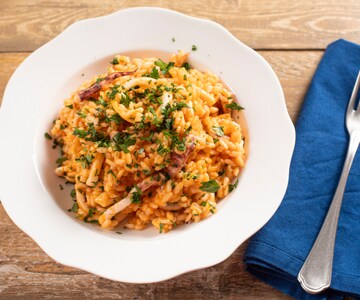 Risotto aux calamars