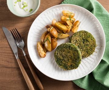 Burger de chou noir et pois chiches