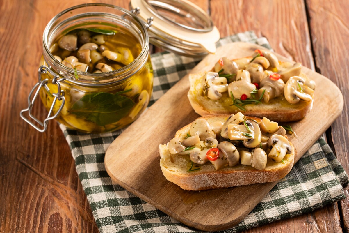 Champignons à l'huile