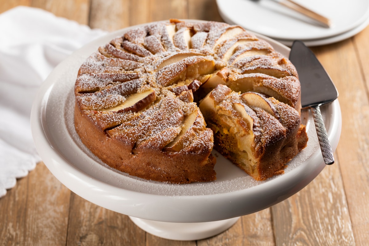 Gâteau aux pommes et noix