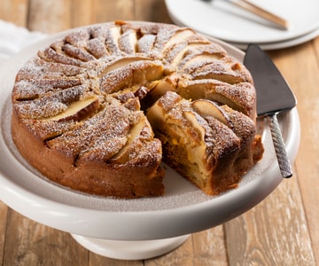 Gâteau aux pommes et noix