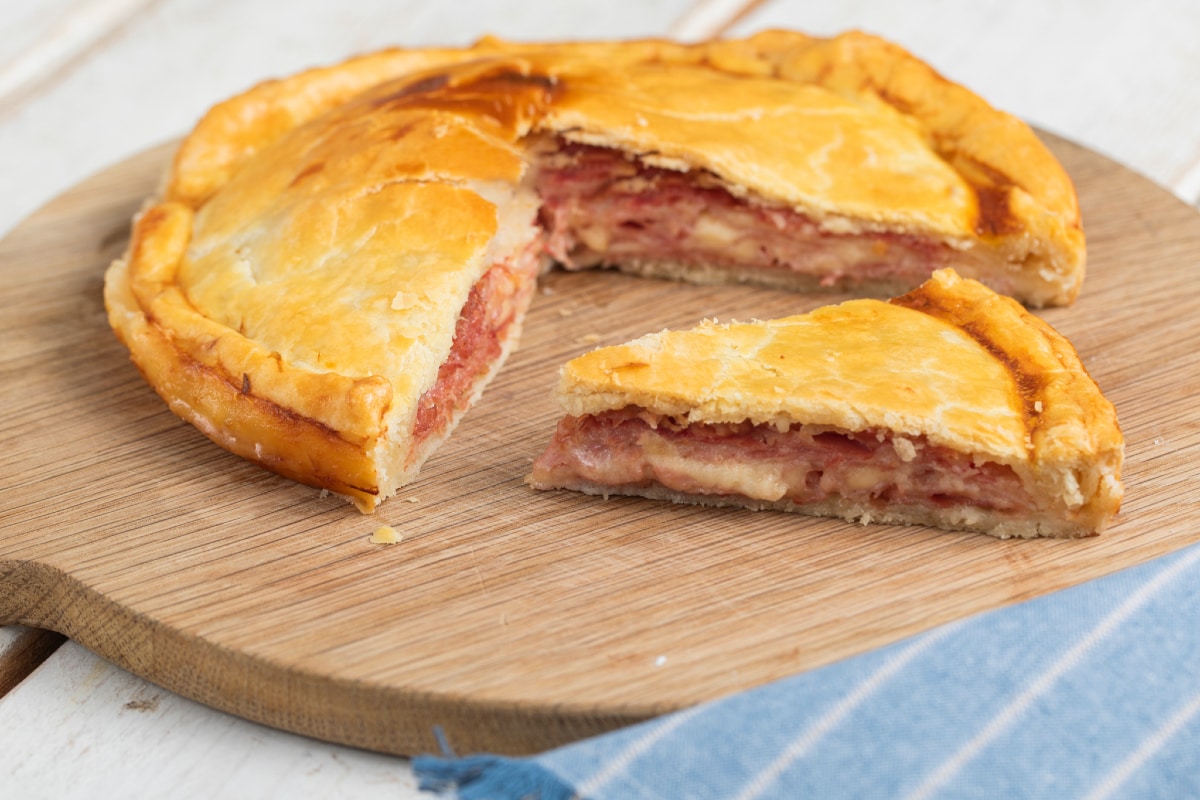 Tarte salée jambon et fromage