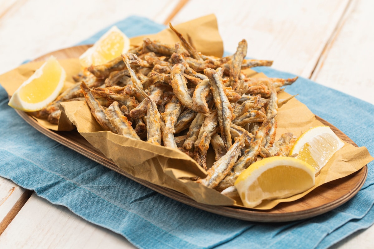 Anchois à la friteuse à air