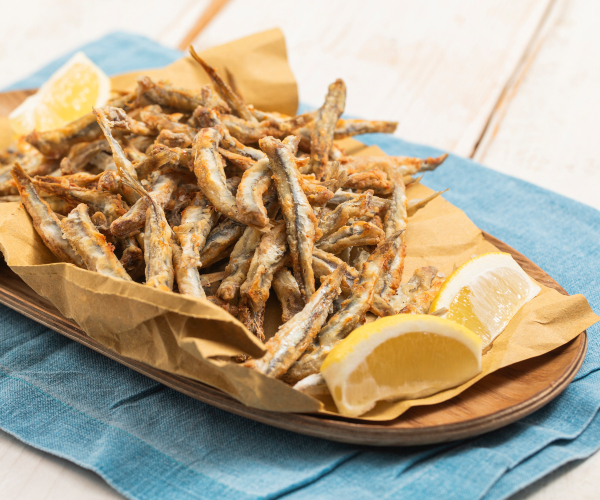 Anchois à la friteuse à air