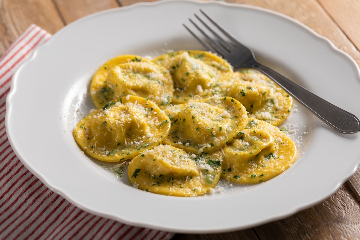 Raviolis au safran et osso buco