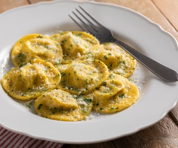 Raviolis au safran et osso buco