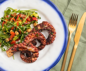 Poulpe grillé