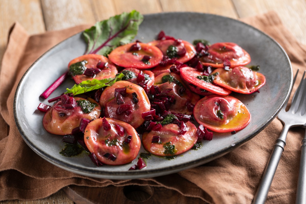 Raviolis à la betterave