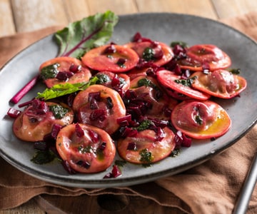 Raviolis à la betterave