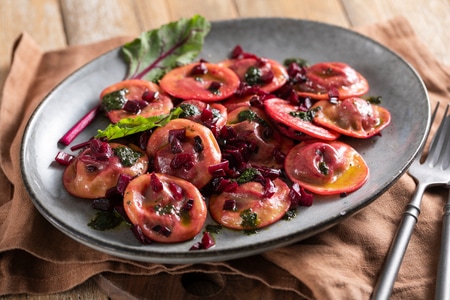 Raviolis à la betterave