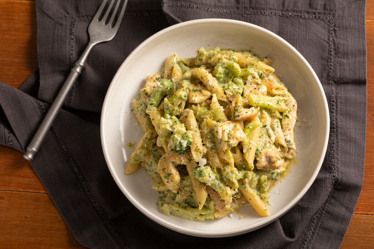 Pâtes au poulet et brocoli
