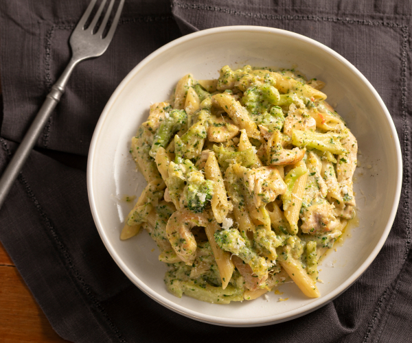 Pâtes au poulet et brocoli