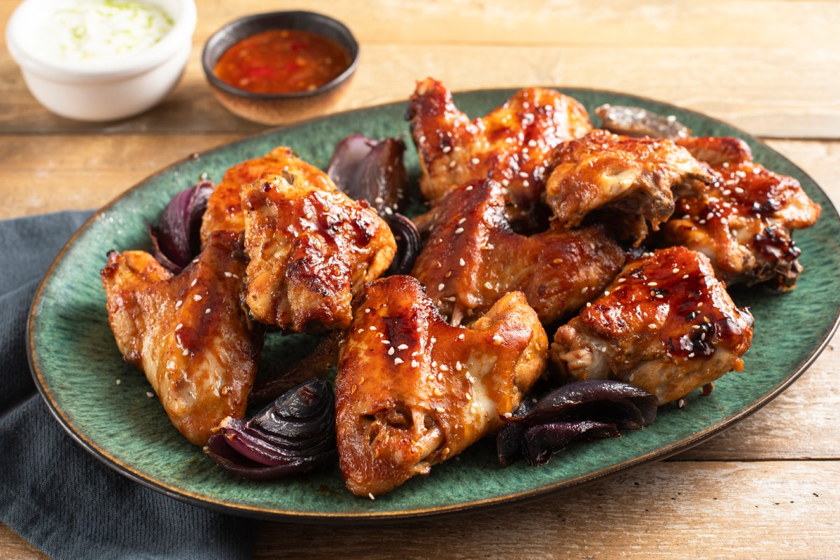 Ailes de poulet glacées à la sauce soja