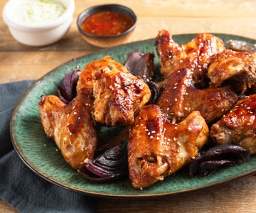 Ailes de poulet glacées à la sauce soja