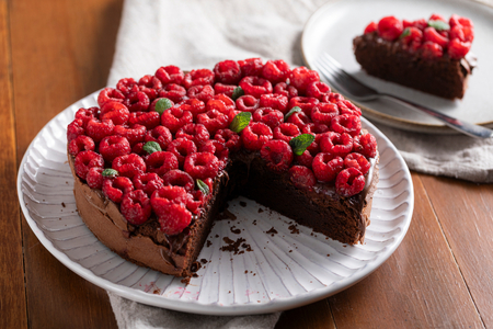 Torta tenerina aux framboises