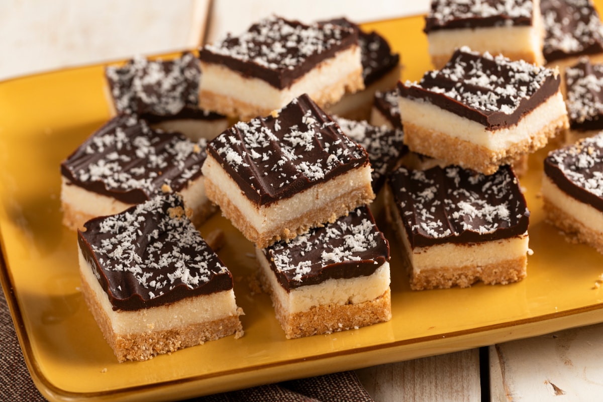 Cubes noix de coco et chocolat