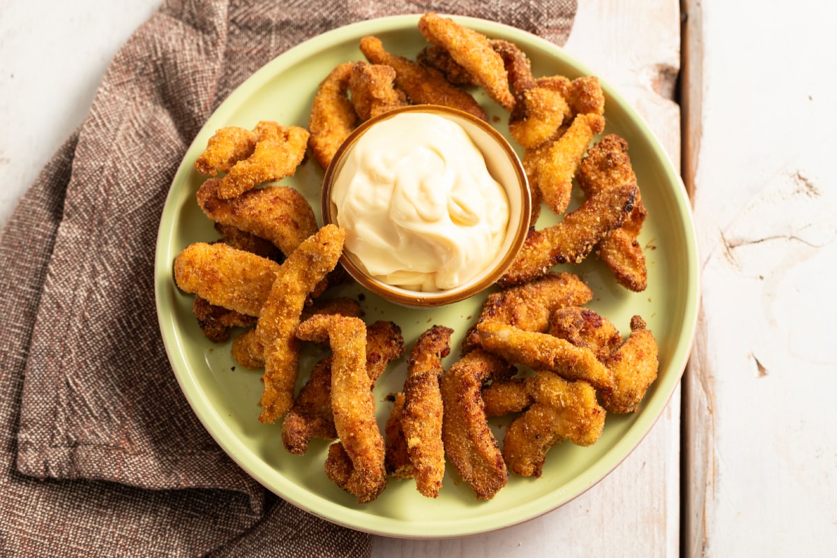 Lanières de poulet à la friteuse à air