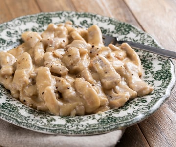 Émincés de porc à la bière