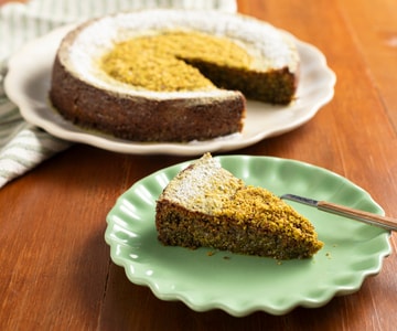 Gâteau caprese à la pistache