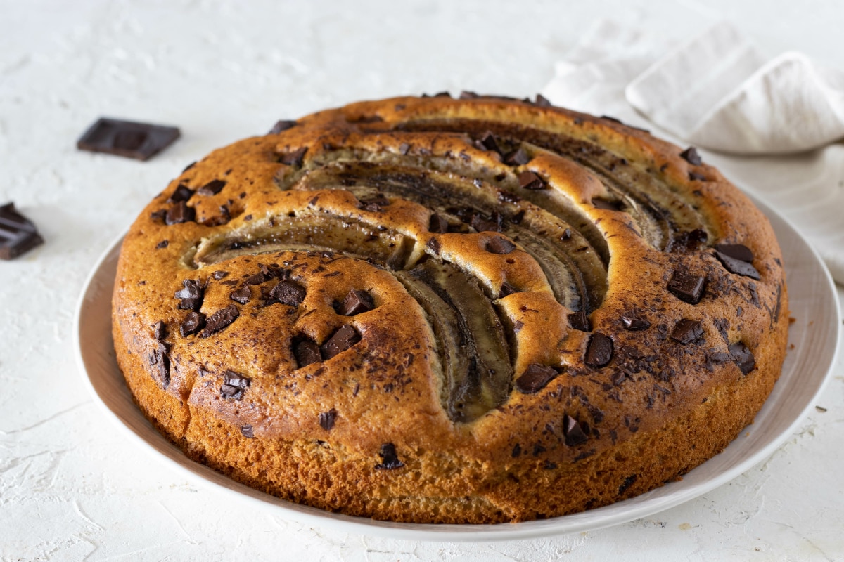 Gâteau bananes et chocolat