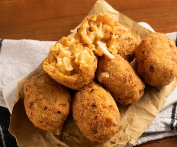 Supplì de pâtes et pommes de terre