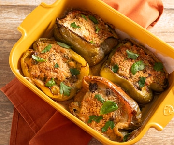 Poivrons farcis sans viande