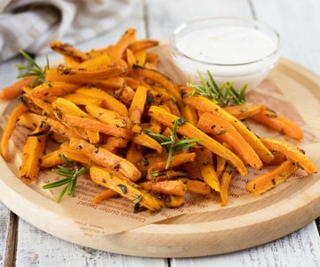 Carottes à la friteuse à air