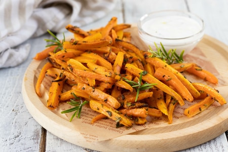 Carottes à la friteuse à air