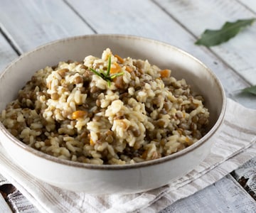 Riz et lentilles