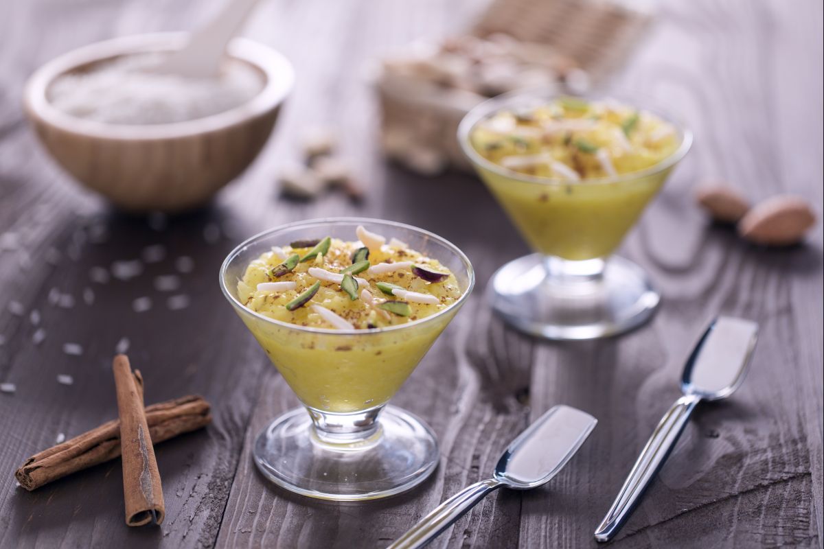 Pudding de riz au safran
