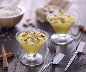 Pudding de riz au safran