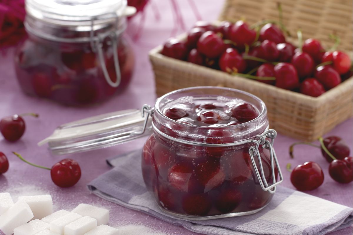 Cerises au sirop