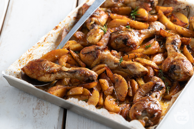 Cuisses de poulet au four - Recettes italiennes par GialloZafferano