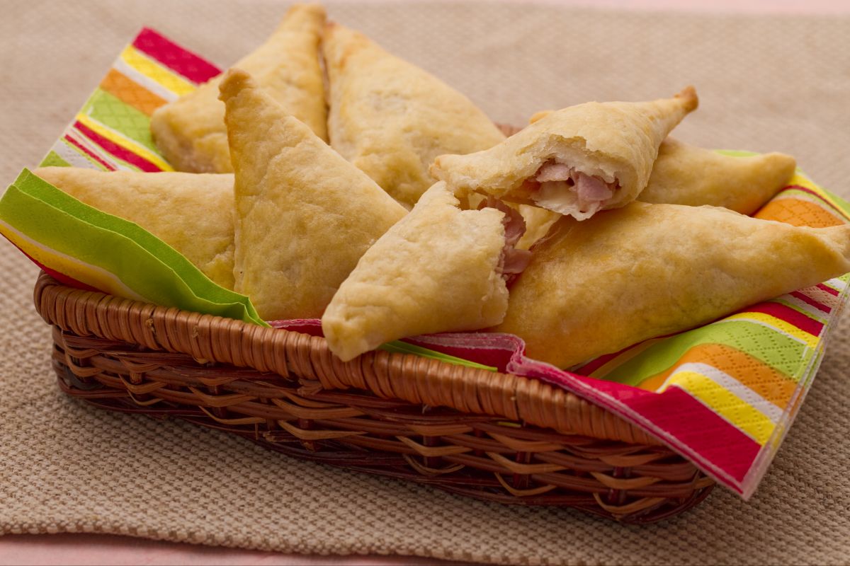 Triangles de ricotta avec taleggio et poires