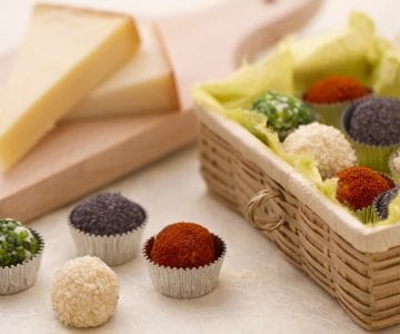 Boules de fromage aux quatre couleurs