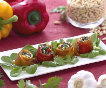 Filets de poivrons rôtis aux anchois aux saveurs