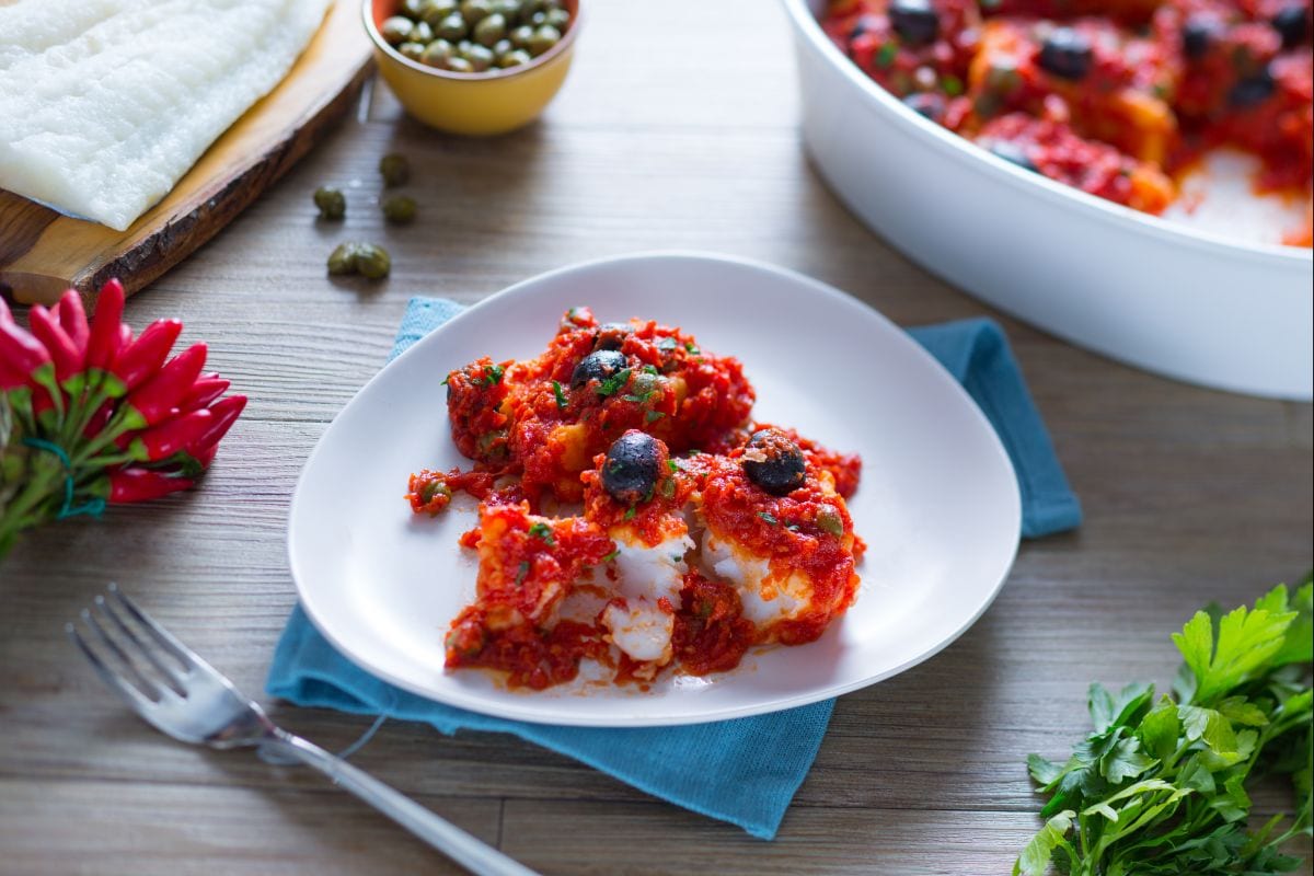 Plat de morue à la napolitaine
