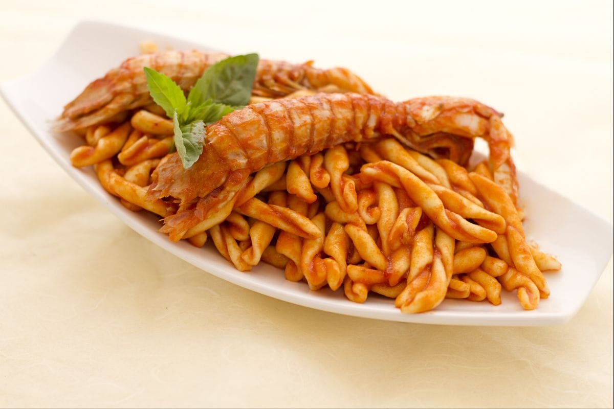 Strozzapreti à la sauce de cigales de mer