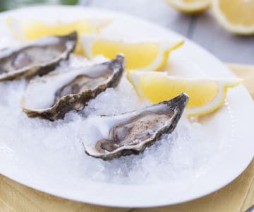 Huîtres citron et poivre