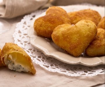 Coeurs au chèvre et ciboulette
