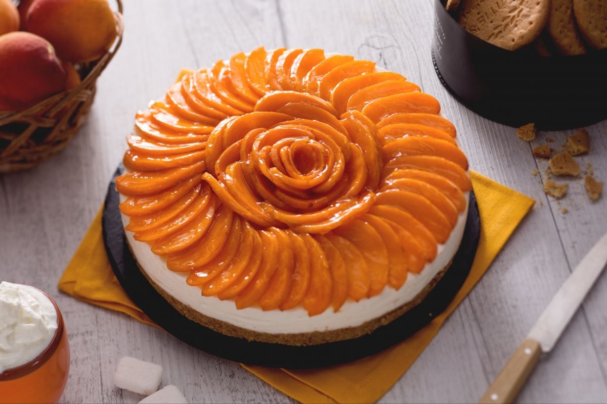 Gâteau froid aux abricots