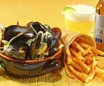 Moules à la bière blanche