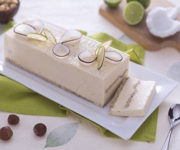 Bavarois à la noix de coco et au citron vert