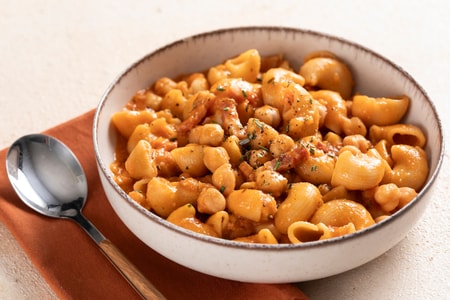 Pâtes et pois chiches