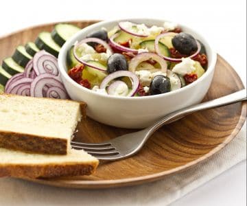 Salade de pommes de terre et concombres