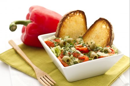 Salade de céleri et poivrons