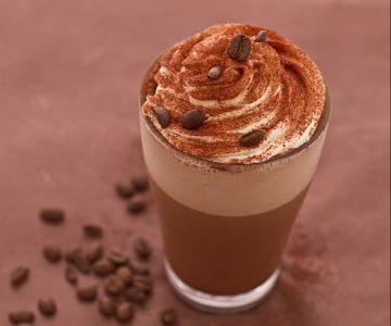 Frappé au cappuccino (frappé énergisant)