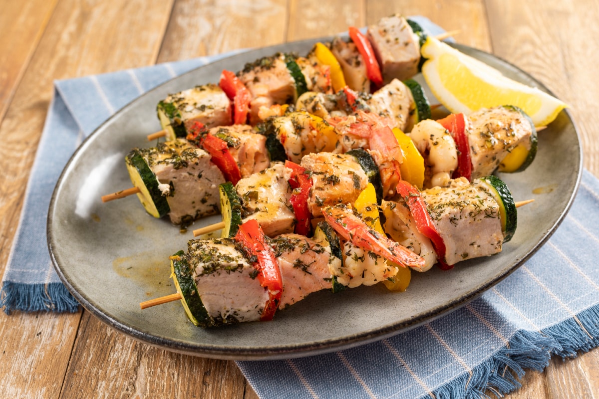 Brochettes de poisson